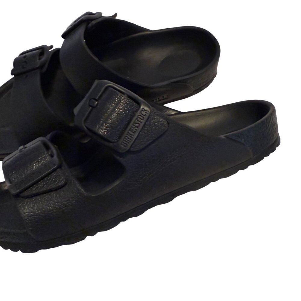 30 Youth 12 Birkenstock Arizona Essentials Black EVA Sandals Slides - Picture 7 of 9